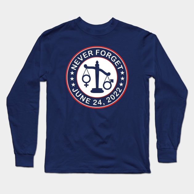 Roe Vs. Wade Overturn Never Forget Long Sleeve T-Shirt by Bigfinz